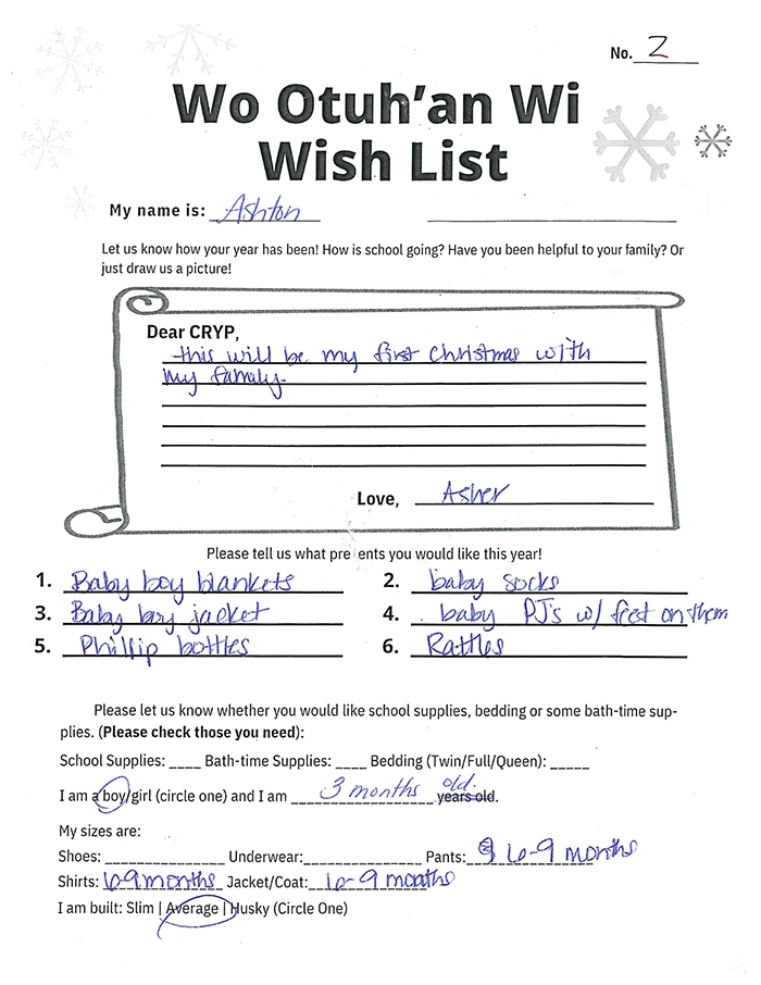 Toy drive wish list 2 for 3 month old male