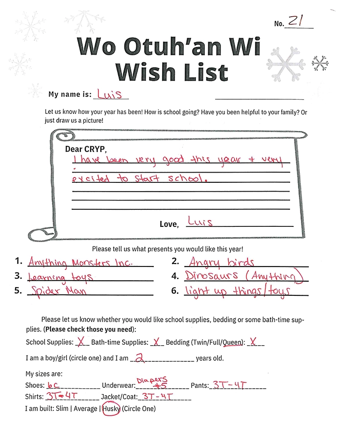 Toy drive wish list 21 for 2 year old male