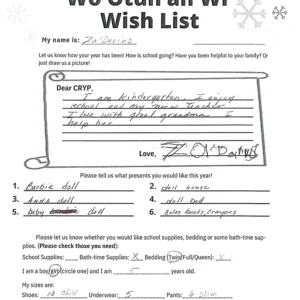 Toy drive wish list 35 for 5 year old female