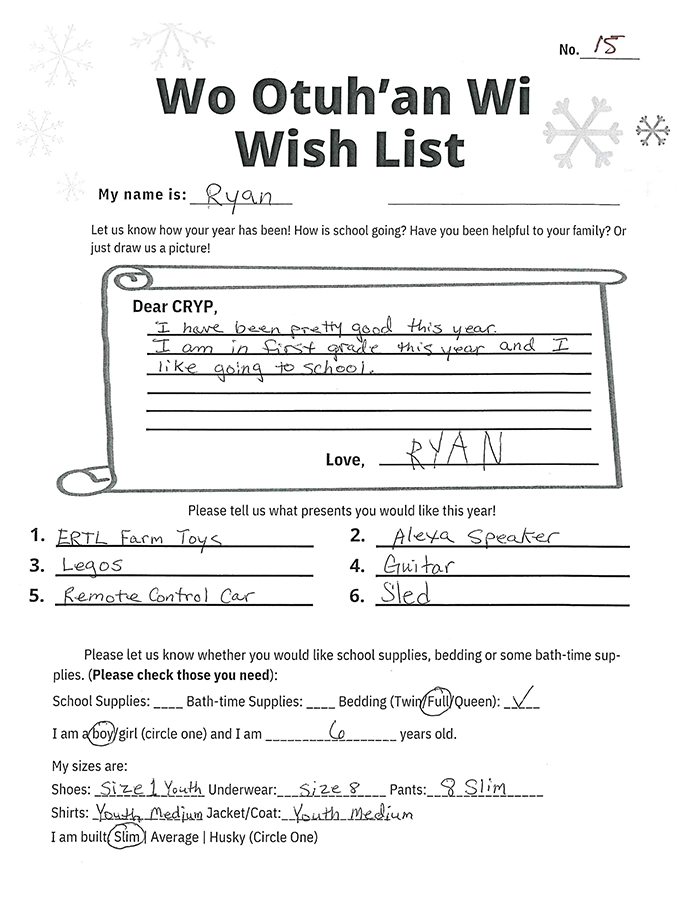 Toy drive wish list 15 for 6 year old male