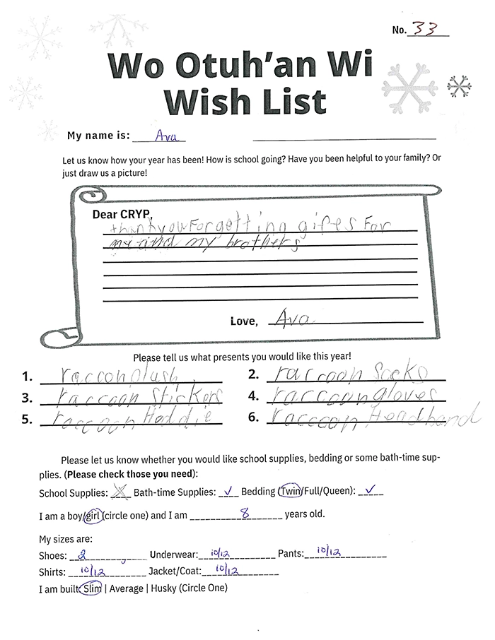 Toy drive wish list 33 for 8 year old female
