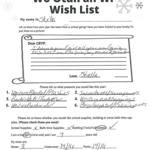 Toy drive wish list 738 for 7 year old female